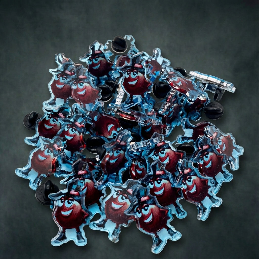 pin's la poire rouge