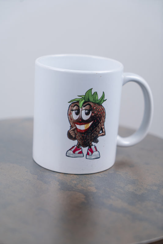 Mug Iconic La Fraise Noire - Blanc