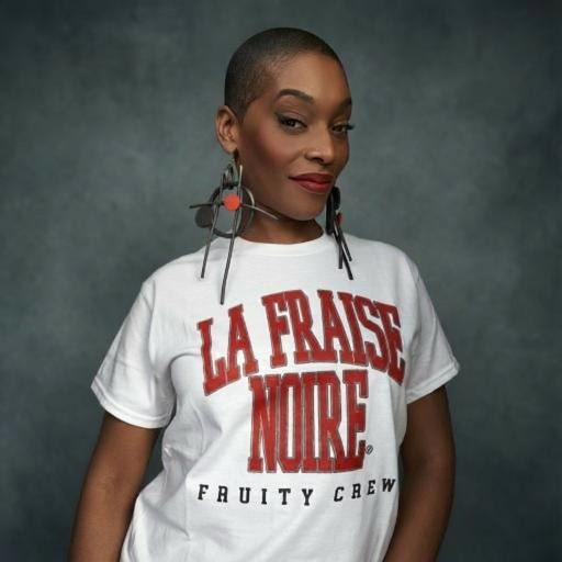 Varsity Tee La Fraise Noire - Blanc